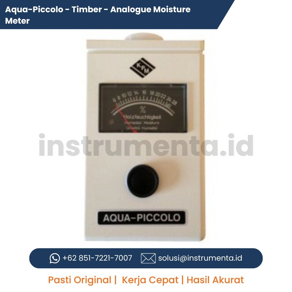 Distributor Aqua boy-Piccolo - Timber - Analogue Moisture Meter KPM Alat Ukur Kadar Air Kayu Analog Portable untuk Industri Timber dan Woodworking